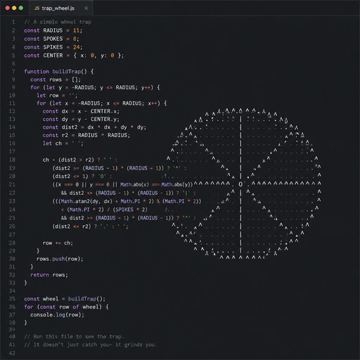 make a trap like a wheel