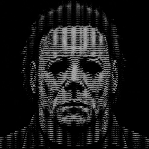 Create a highly detailed, front-facing portrait of Michael Myers wearing his classic white William Shatner-style mask from Halloween (1978).

The mask must be viewed **directly from the front**, perfectly centered and symmetrical, looking straight at the camera. No head tilt, no side angle, no three-quarter view, no perspective distortion.

Show **only the mask and a very small portion of the shoulders** beneath it. The shoulders should be subtle and secondary to the mask.

The expression should be the classic emotionless, blank, unsettling Michael Myers expression: hollow dark eye openings, subtle aged skin texture on the mask, slightly weathered and imperfect surface, realistic mask proportions.

Plain dark background with no objects, no scenery, no decorations, no weapons, no blood, no text, no logo.

Cinematic low-key lighting, high contrast, sharp facial details, centered composition, straight-on camera, symmetrical framing.

The mask itself is the **only focal point**.