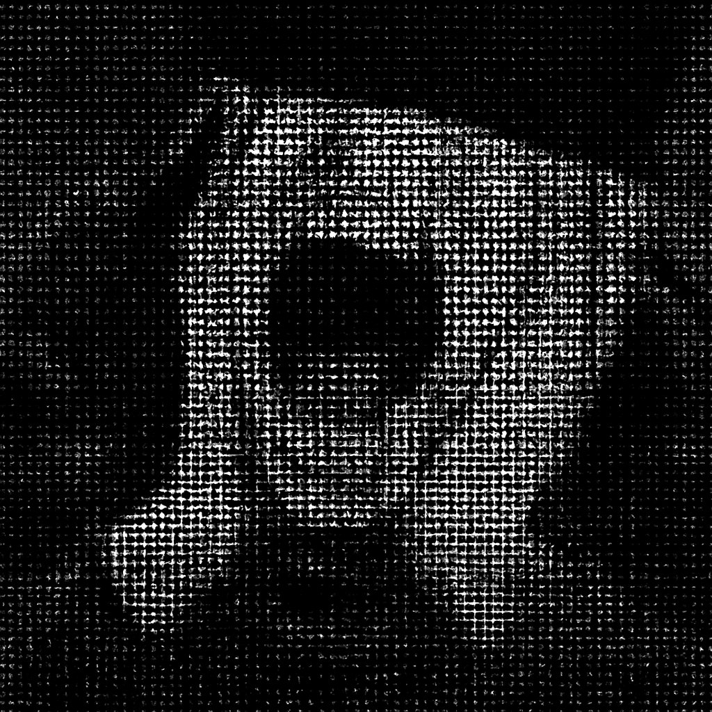 a painting of a person with their mouth open