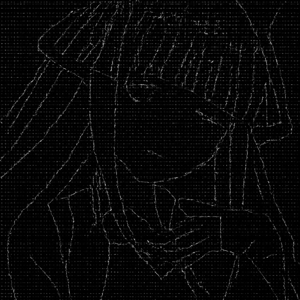 a girl with pink hair and blue eyes