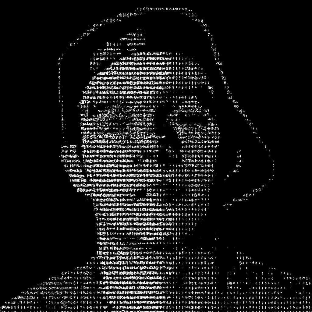 a man is looking up at the camera