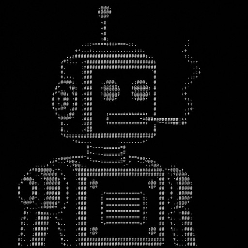 Robot with a cigarrete in its mouth