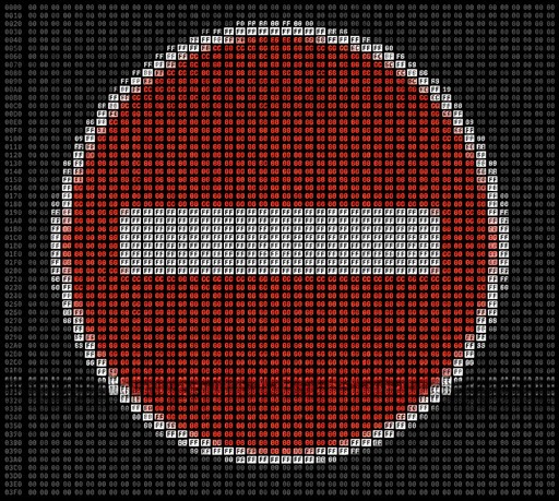 Red and white circular no-entry traffic sign in ASCII art.