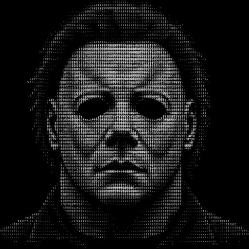 Create a highly detailed, front-facing portrait of Michael Myers wearing his classic white William Shatner-style mask from Halloween (1978).

The mask must be viewed **directly from the front**, perfectly centered and symmetrical, looking straight at the camera. No head tilt, no side angle, no three-quarter view, no perspective distortion.

Show **only the mask and a very small portion of the shoulders** beneath it. The shoulders should be subtle and secondary to the mask.

The expression should be the classic emotionless, blank, unsettling Michael Myers expression: hollow dark eye openings, subtle aged skin texture on the mask, slightly weathered and imperfect surface, realistic mask proportions.

Plain dark background with no objects, no scenery, no decorations, no weapons, no blood, no text, no logo.

Cinematic low-key lighting, high contrast, sharp facial details, centered composition, straight-on camera, symmetrical framing.

The mask itself is the **only focal point**.