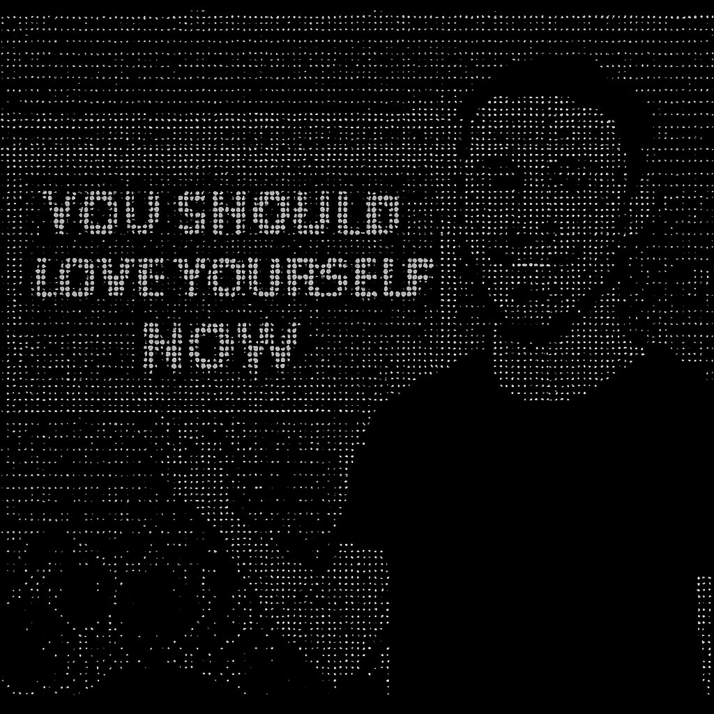 a man standing in front of a tv screen