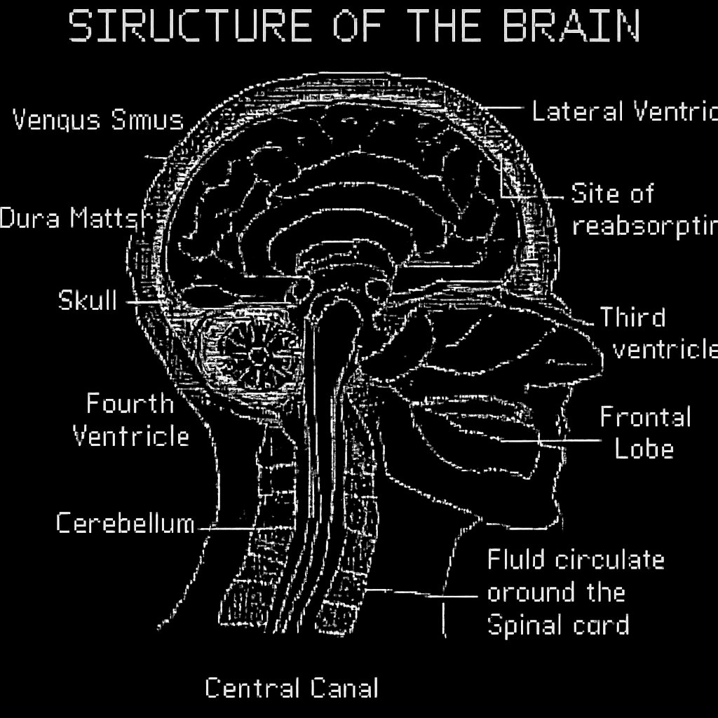 a diagram of the structure of the brain