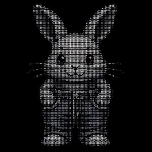 a cute rabbit,new jeans style