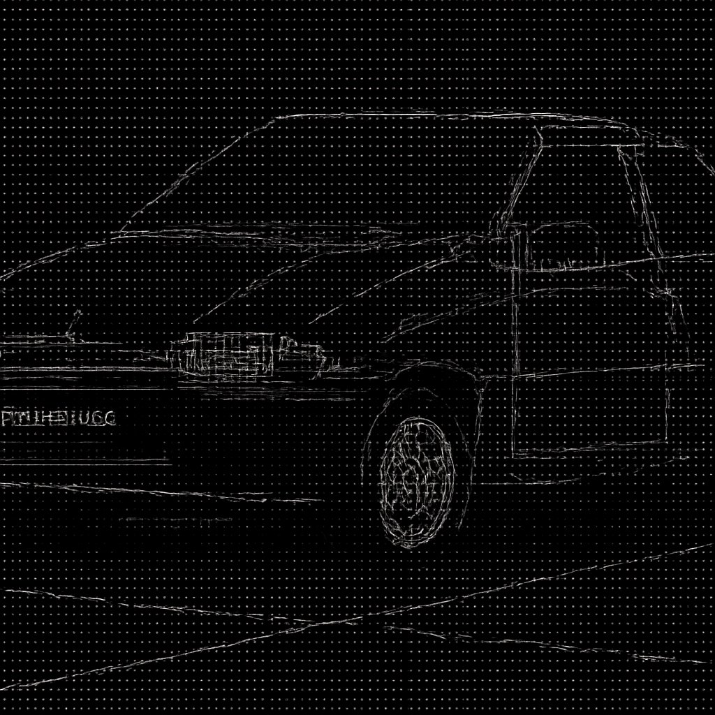 a small blue car parked in a parking lot