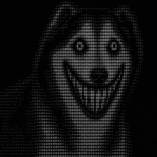 image-to-ascii smile dog