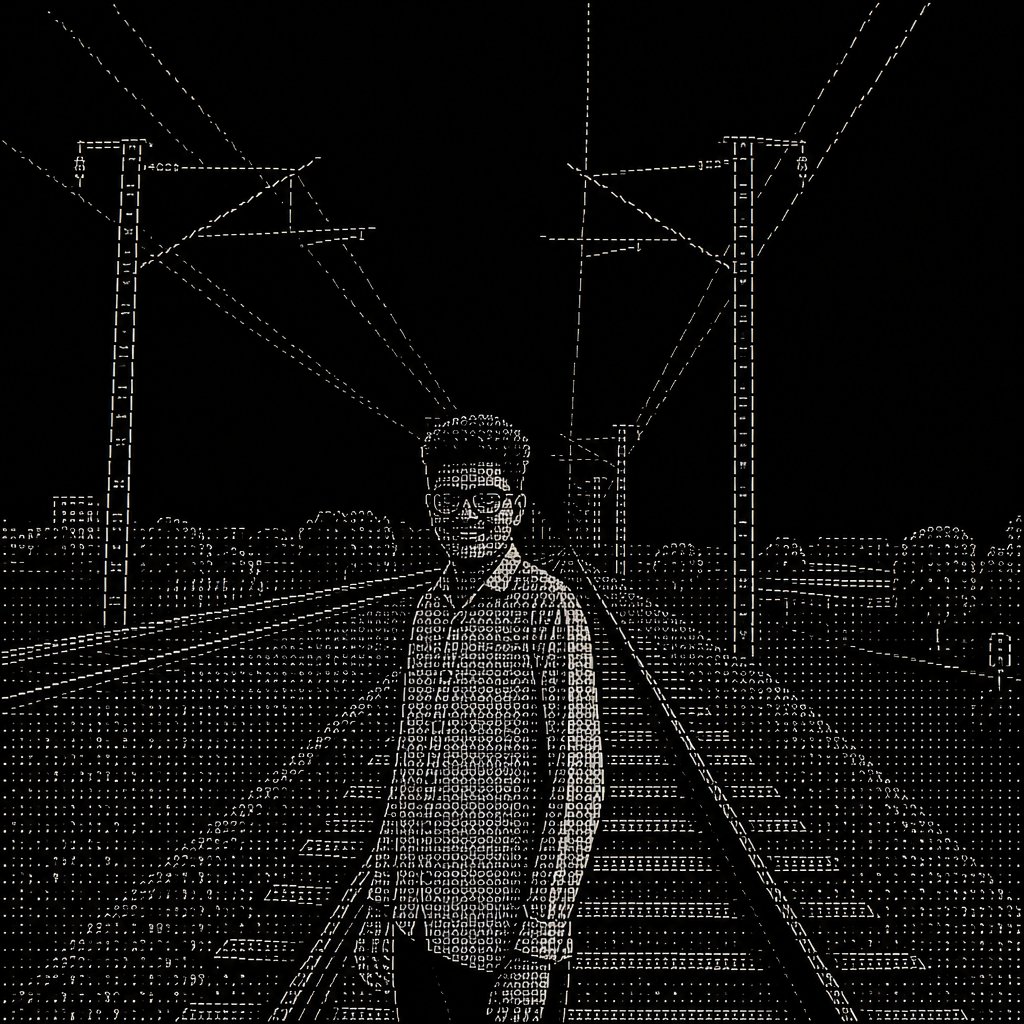 a man is standing on a train track