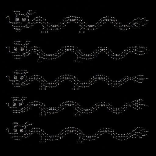 Create a small, simple ASCII-art Chinese dragon with a long, serpentine body. It should be cute but recognizable, inspired by traditional Chinese long dragons. Keep it compact, around 30–50 characters wide and 8–15 lines tall. Use only standard ASCII characters (A-Z, a-z, numbers, and punctuation) — no Unicode symbols or emojis. Give it a recognizable dragon head with small horns, eyes, whiskers, and a long flowing body/tail. Keep the body visually interesting with curves and waves, but do not make it overly detailed. The ASCII art will be used as a small cursor-following website animation, so it should have a clear left-to-right orientation and be easy to animate. Provide 5 different variations.