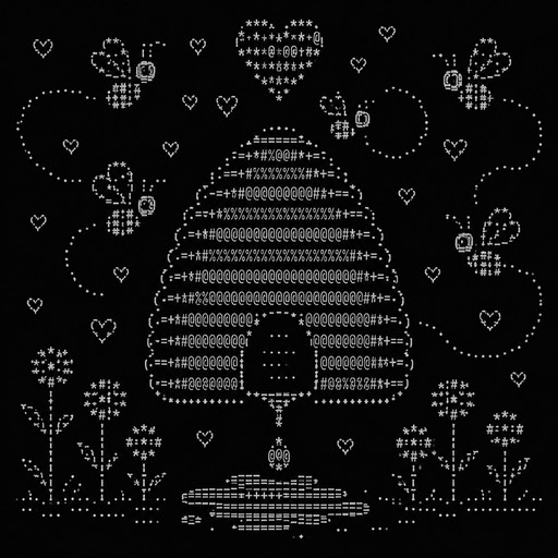 a Hive with bees and honey and a lot of love