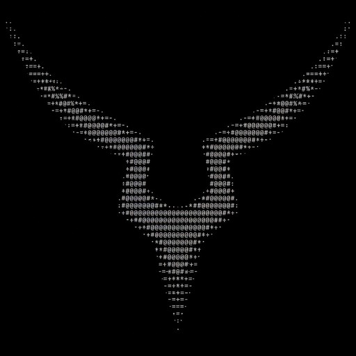 genère moi un ascii du geass de l'anime code geass mais juste le logo pas de fond