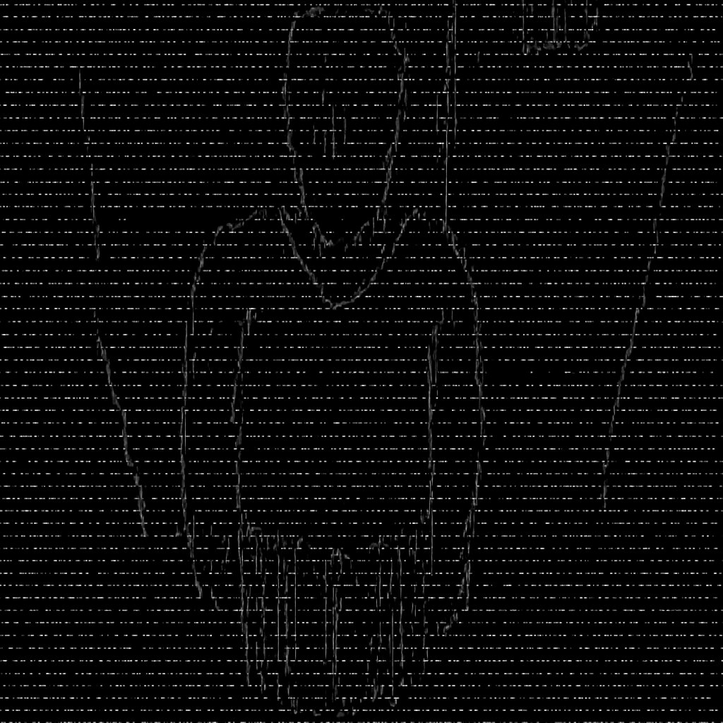 a man in a blue sweater standing in a room