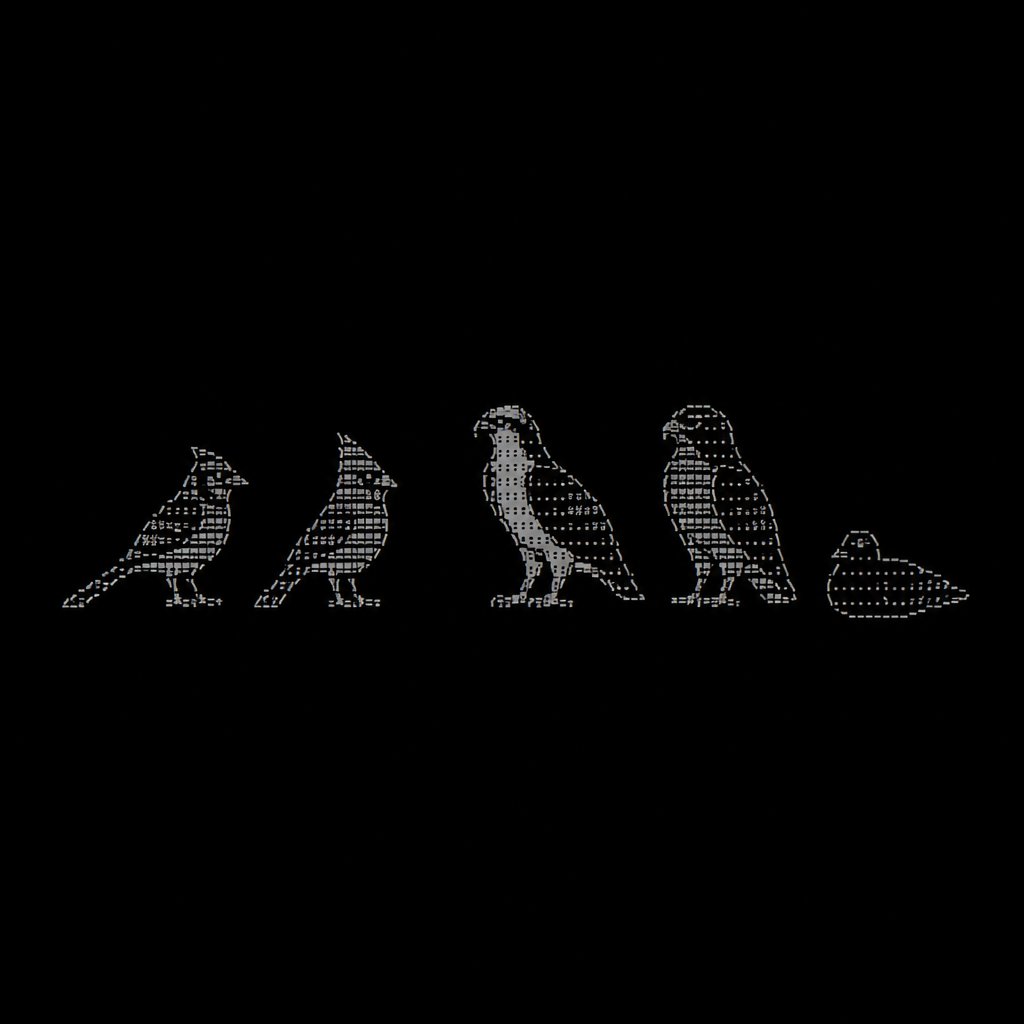 A blue jay, northern cardinal, Osprey, Red-tailed hawk, and a Rock dove standing. the Rock Dove is loafing. Make this so small you can fit it in a single Word page.