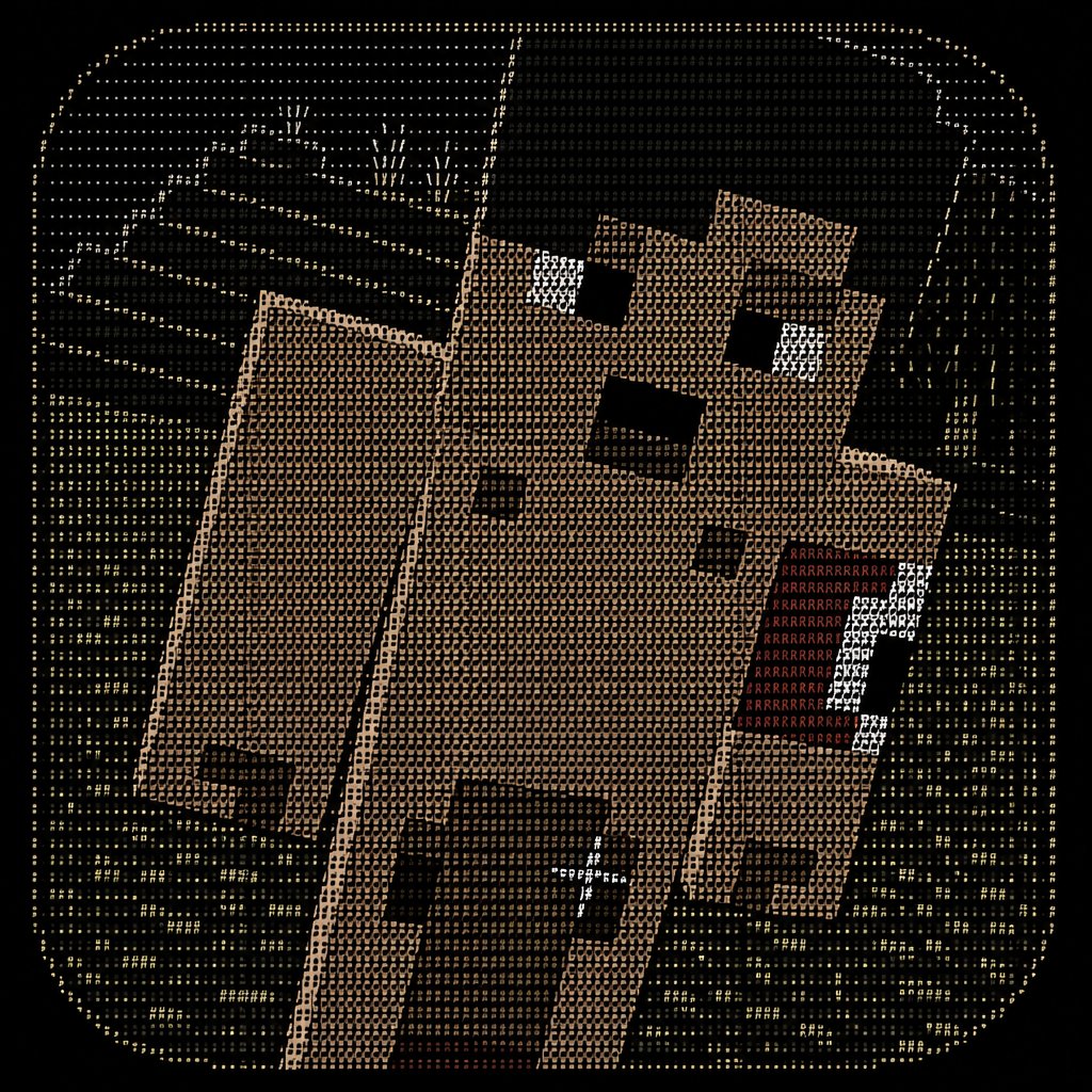 a picture of a minecraft character in a field