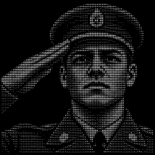 a mans face saluting