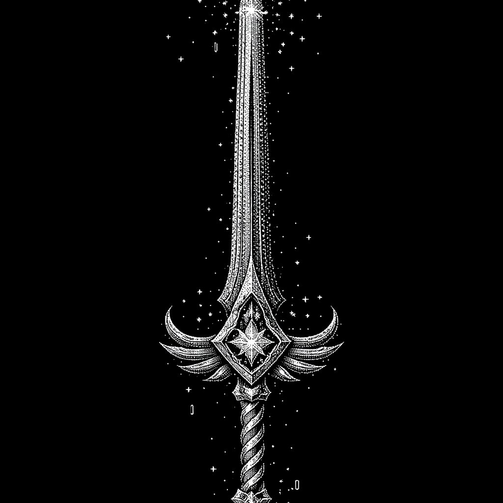 Uma Magic long Sword do jogo tibia
