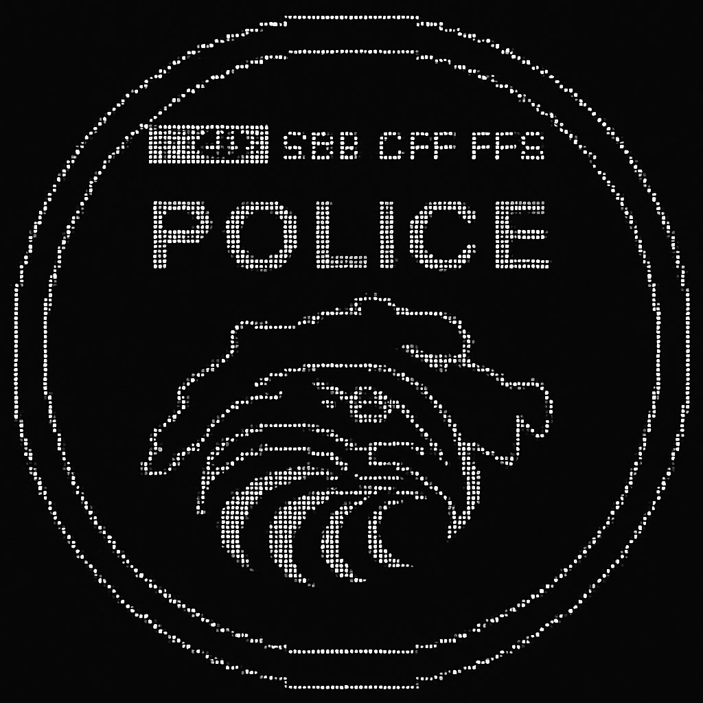 a police badge with an eagle on it