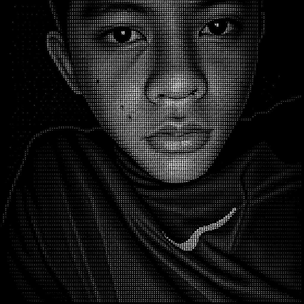 a close up of a person wearing a black shirt