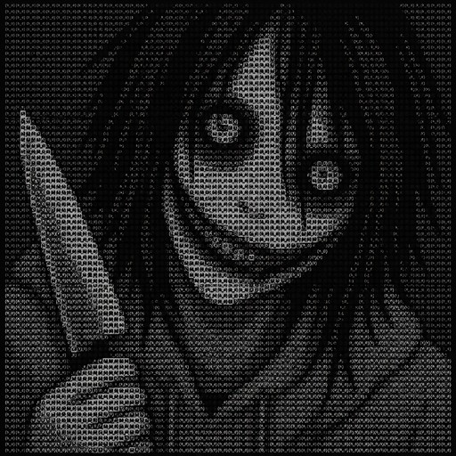 Made Jeff the Killer in ASCII, Rate it please?