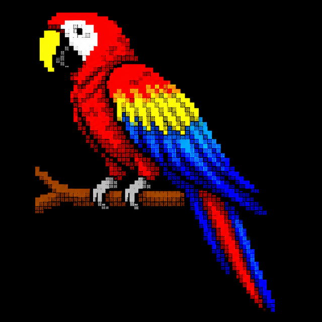ANSI Color ASCII art style example