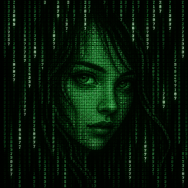 Digital Rain ASCII art style example