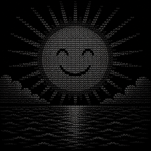 Kaomoji ASCII art style example