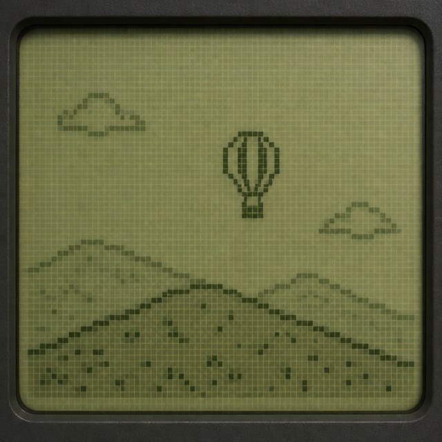 LCD Display ASCII art style example