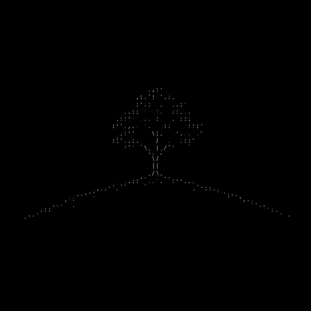 Minimal ASCII art style example